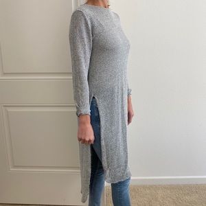 Zara long sweater with side slits